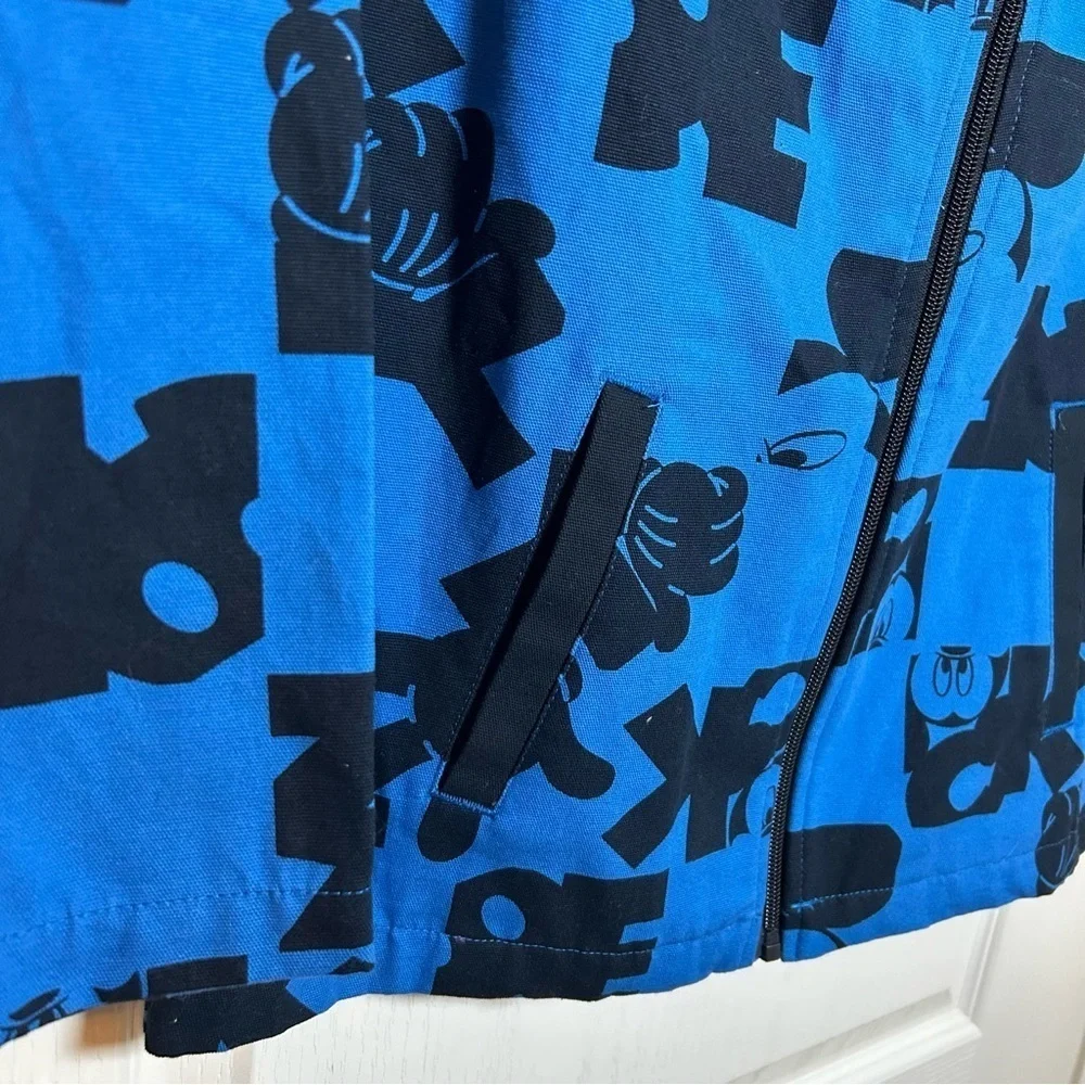 Disney Blue/Black Jacket Size 13 Youth Boy/Girl Full Zip Vacation, Casual NEW
